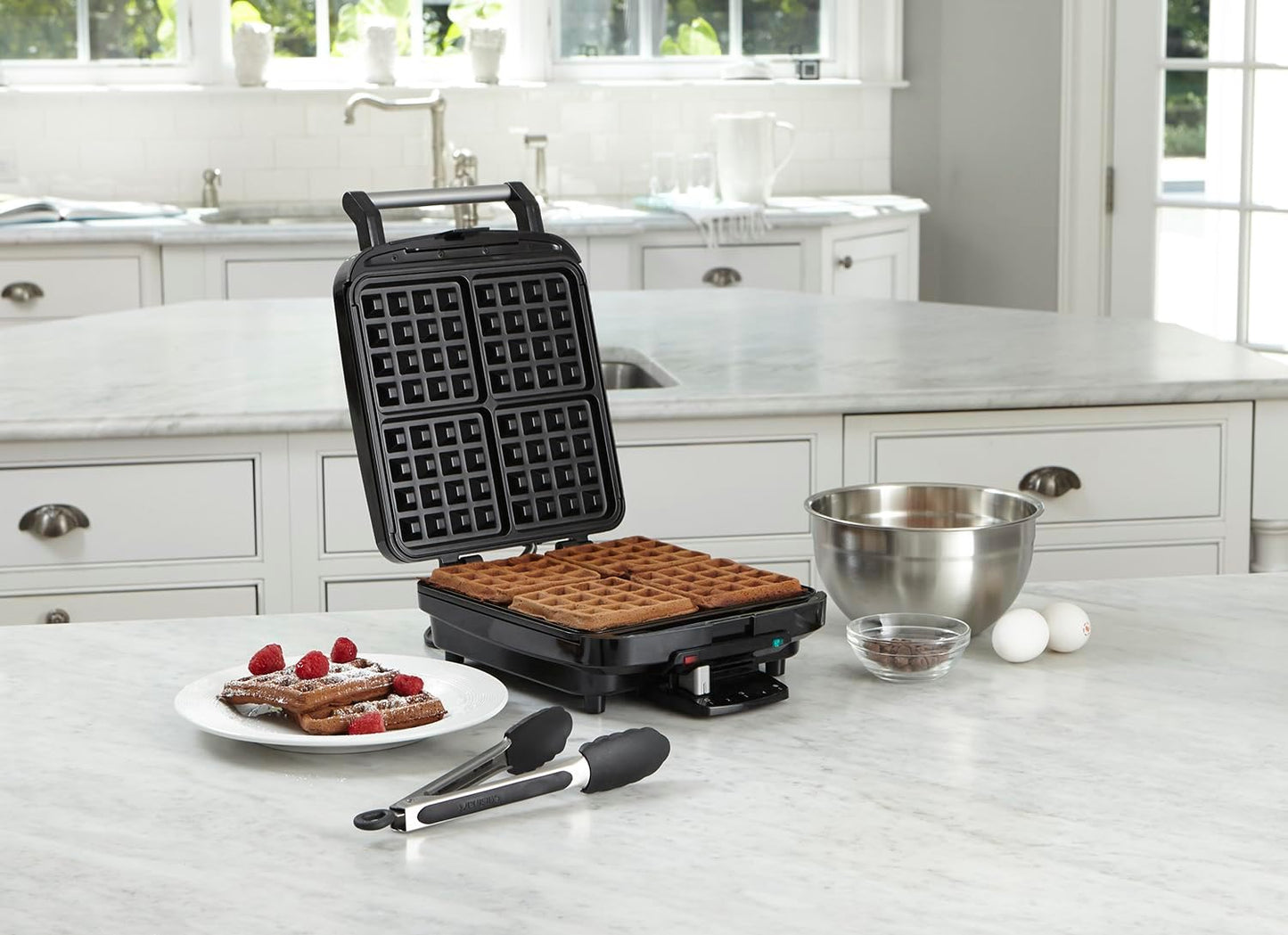 4 Slice Belgian Waffle Maker - Square