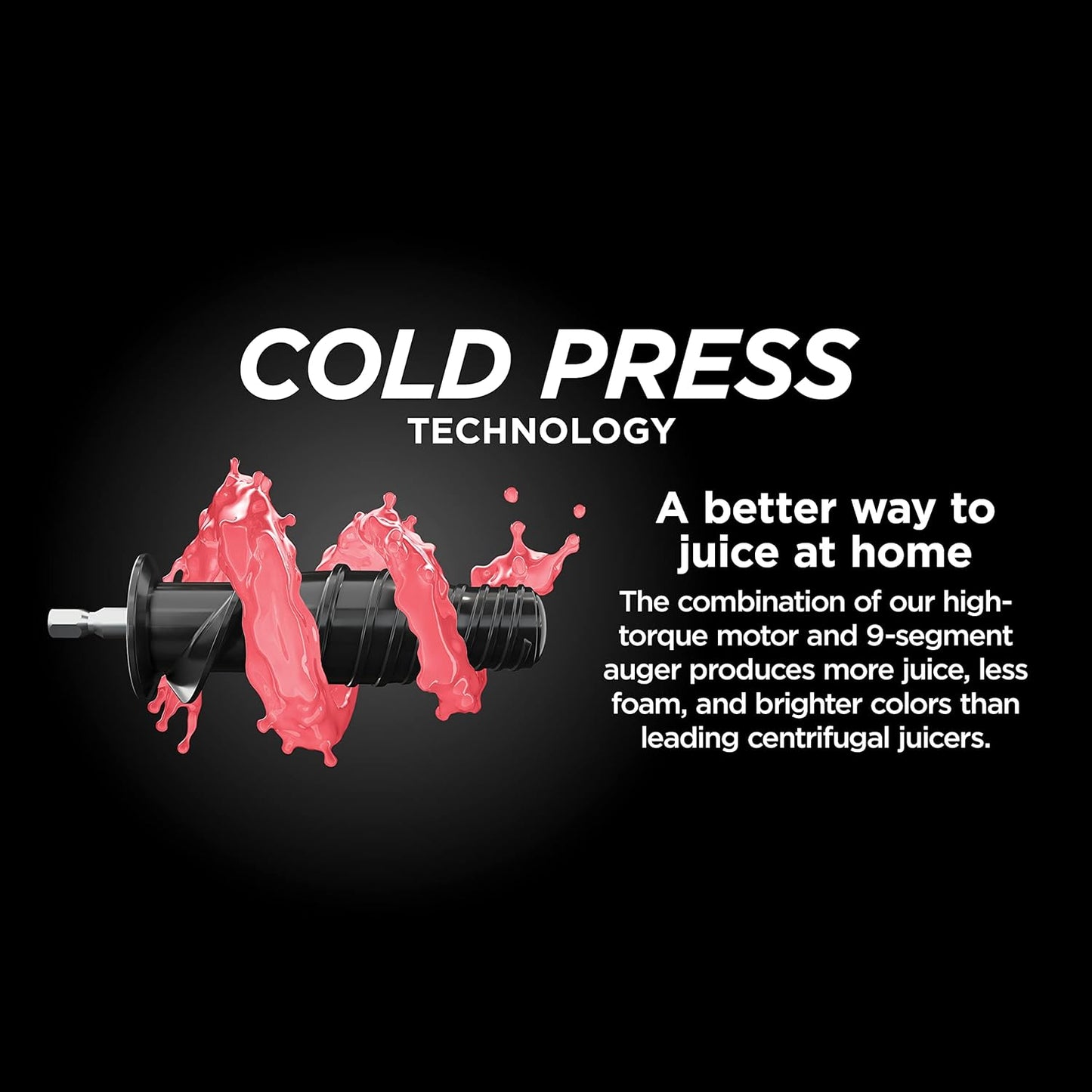 Cold Press Juicer, Powerful Slow Juicer with Total Pulp Control