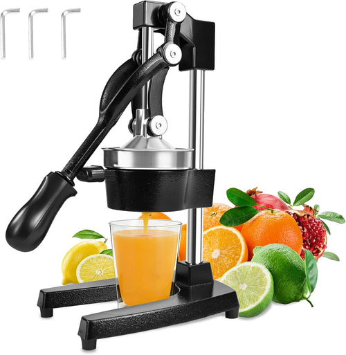 Cast Iron Manual Citrus Juicer Press, Commercial Heavy Duty Cast Iron Fruit Juicer for Home Kitchen,High Juice Yield,Easy to Clean,Wide Application