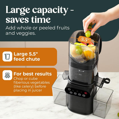 Cold Press Juicer Machine | Powerful Wide Chute Slow