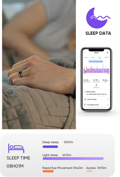 Smart Ring for Men Blood Pressure Monitor