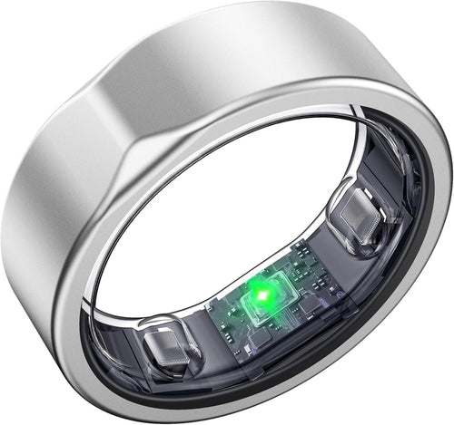 Health Fitness Ring,No Subscription Fee,Crafted from Skin-Friendly Titanium,7-10 Days of Bat,5ATM