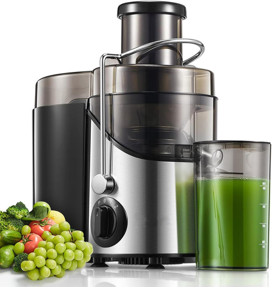 Juicer Machines, 3" Wide Mouth Juicer Extractor Max Power 800W, for Vegetable and Fruit with 3-Speed Setting