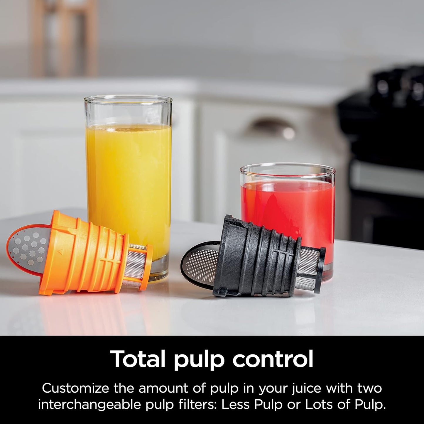 Cold Press Juicer, Powerful Slow Juicer with Total Pulp Control