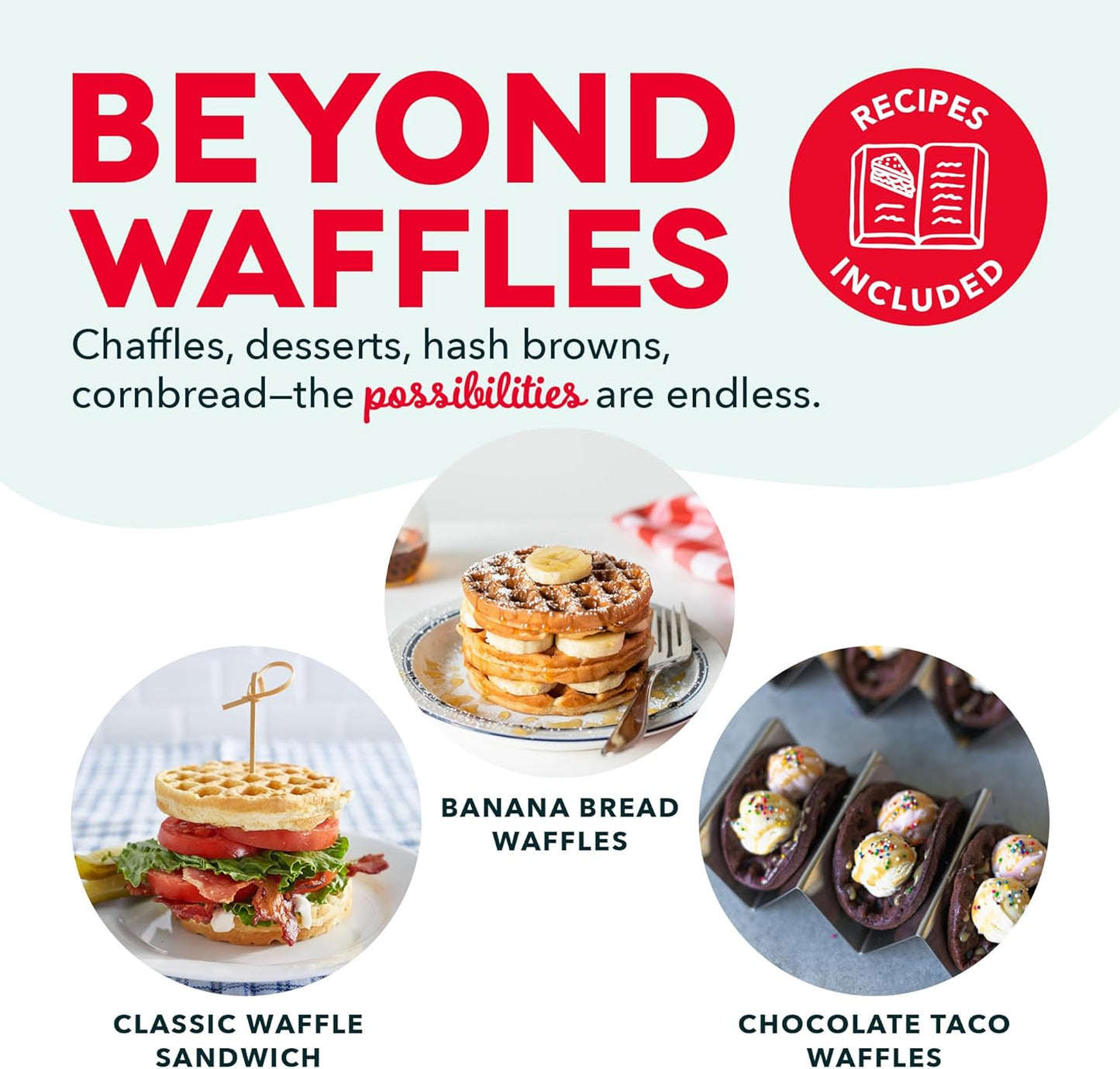 Mini Waffle Maker- Compact Electric Iron for Creative Homemade Treats