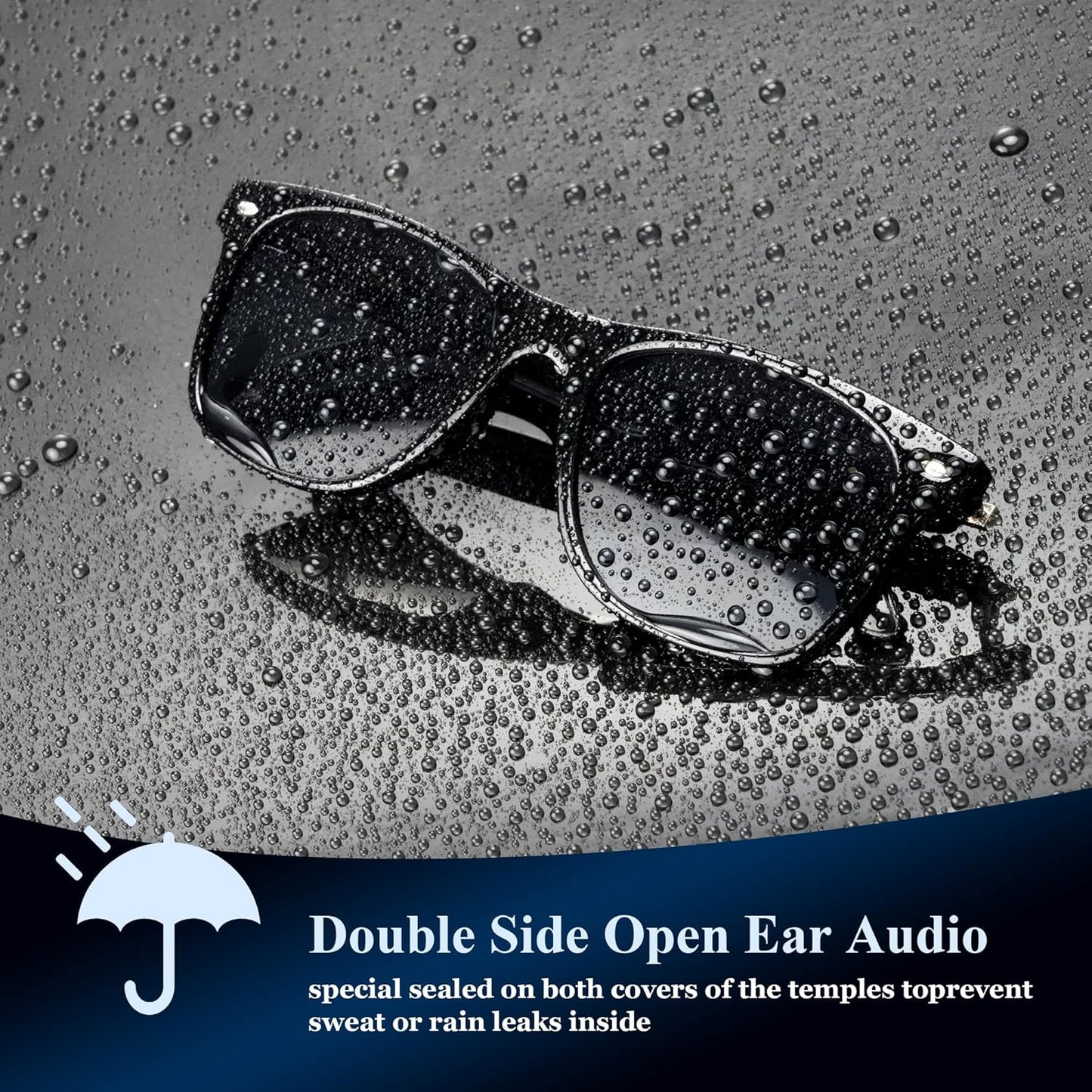 5.3 Bluetooth Sunglasses with Open Ear Speaker